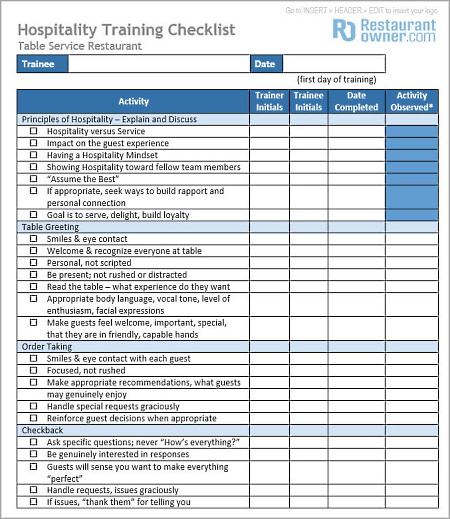 The Fundamentals of an Effective Server Training Program