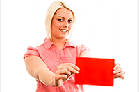 Red Envelope&##x2f;No Peeking Promotional Flyer Template