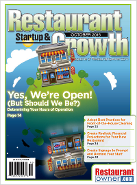 October 2015 Restaurant Startup & Growth
