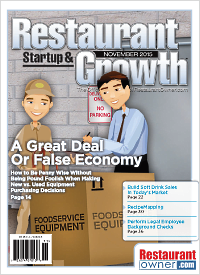 November 2015 Restaurant Startup & Growth