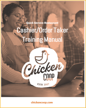 Quick Service Restaurant &##x28;QSR&##x29; &mdash&##x3b; Cashier&##x2f;Order Taker Training Manual