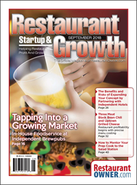 September 2018 Restaurant Startup & Growth