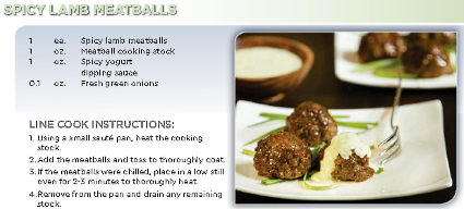 Recipe Mapping&##x3a; Grilled Lamburgers with Lemon Rosemary Aioli and Spicy Lamb Meatballs