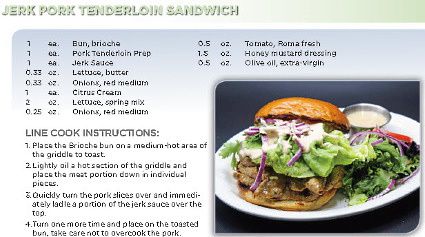 Recipe Mapping&##x3a; Chilled Salmon Salad and Jerk Pork Tenderloin Sandwich