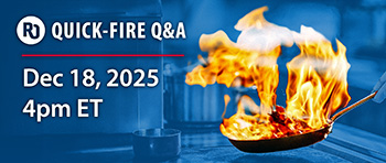 RO Quick-fire Q&A Rapid-fire answers, fresh features, and new content - served hot in 30 minutes