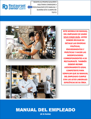 Restaurant Employee Handbook - Spanish Edition NEW & UPDATED