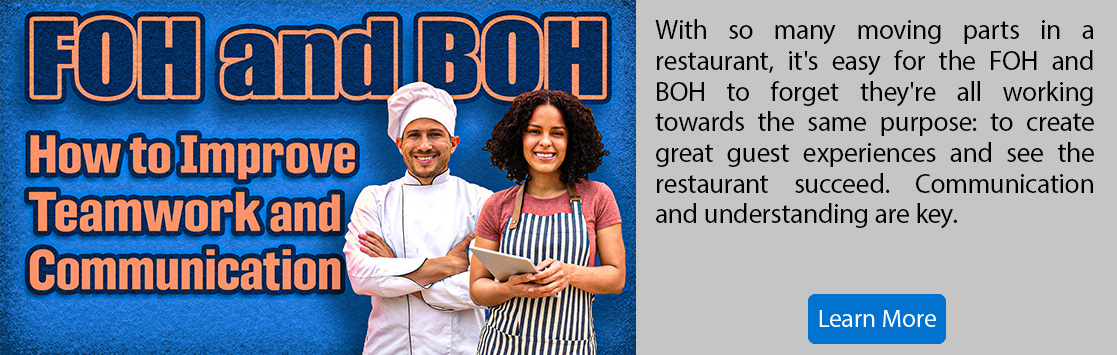 Front of House and Back of House How to Improve Teamwork Communication