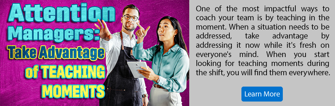 Attention Managers Take Advantage of Teaching Moments